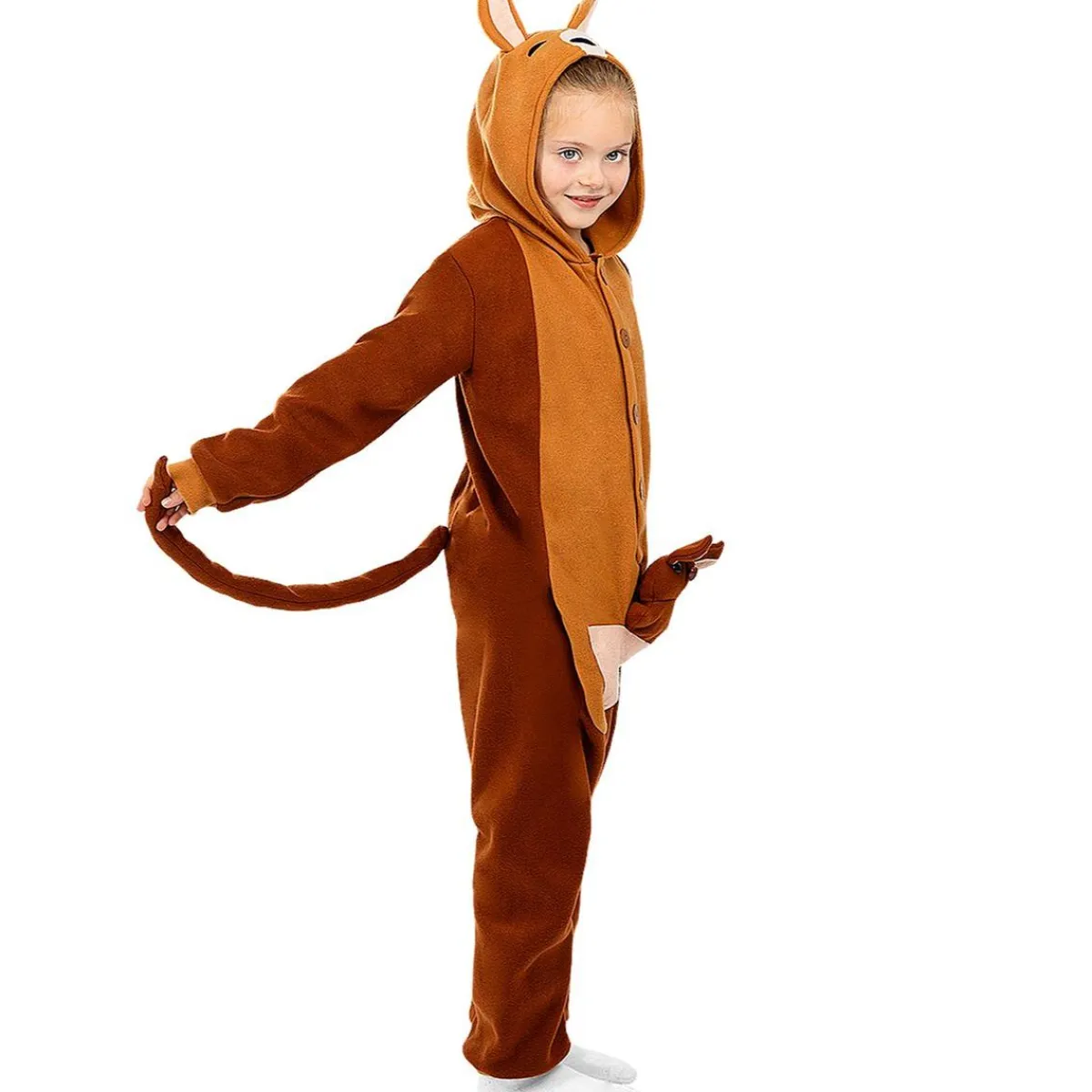 Disfraz de canguro onesie para niños 10-12 años*Funidelia Online