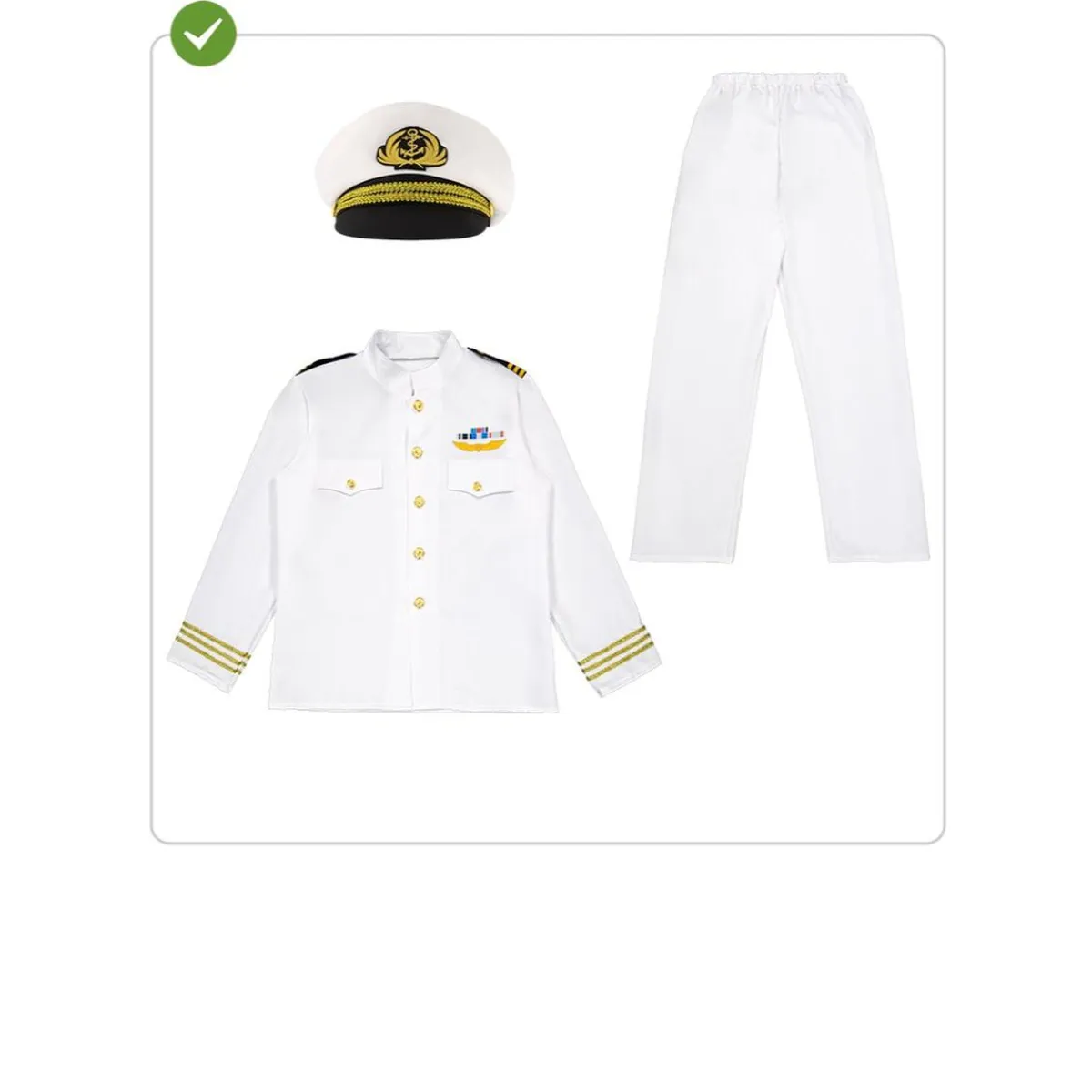 Best Disfraz de capitán de la marina para hombre XL Disfraces|Halloween