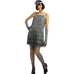 Disfraz de charlestón años 20 plateado L*Funidelia Best