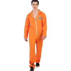 Discount Disfraz de convicto naranja hombre L-XL Disfraces|Halloween