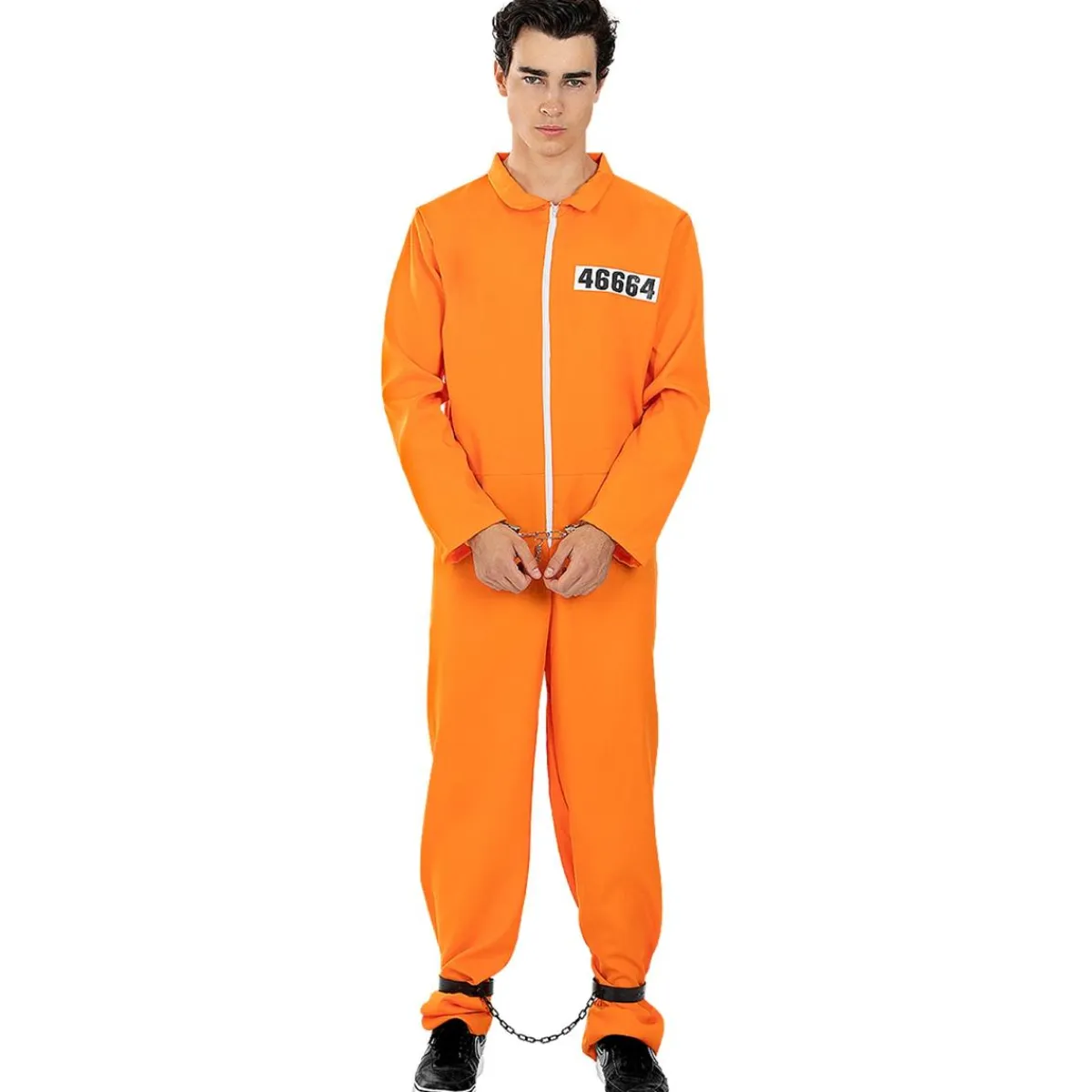 Discount Disfraz de convicto naranja hombre L-XL Disfraces|Halloween
