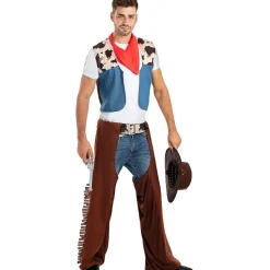 Clearance Disfraz de cowboy para hombre M-L Halloween|Disfraces