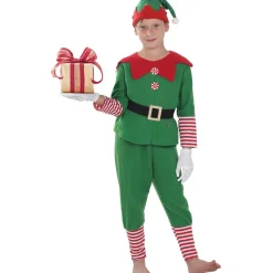 Hot Disfraz de elfo navideño niño 7-9 años Disfraces|Halloween