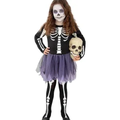 Disfraz de esqueleto niña 3-4 años*Funidelia Online