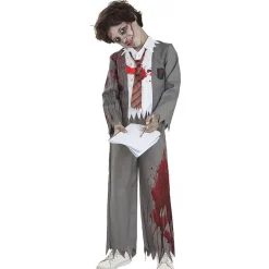 New Disfraz de estudiante zombie niño 10-12 años Disfraces|Halloween