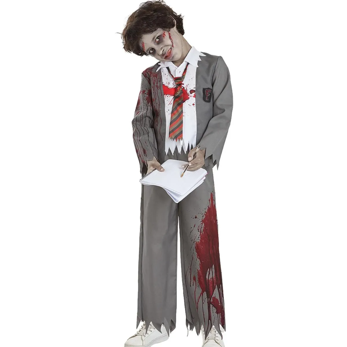 New Disfraz de estudiante zombie niño 10-12 años Disfraces|Halloween