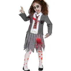 Clearance Disfraz de estudiante zombie niña 5-6 años Halloween|Halloween