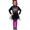 Disfraz de Gatita con Vestido, Capucha y Medias para Fiestas, Halloween y Carnaval*RUBIE'S Clearance