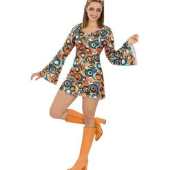 Clearance Disfraz de los Años 70 casual para mujer S-M Disfraces|Halloween