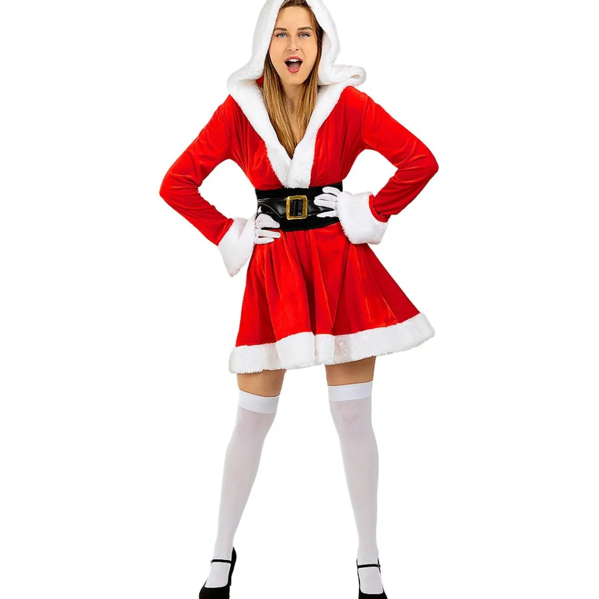 Discount Disfraz de Mamá Noel Deluxe mujer XL Disfraces|Halloween