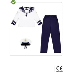 Disfraz de marinero para niño 7-9 años Halloween|Disfraces
