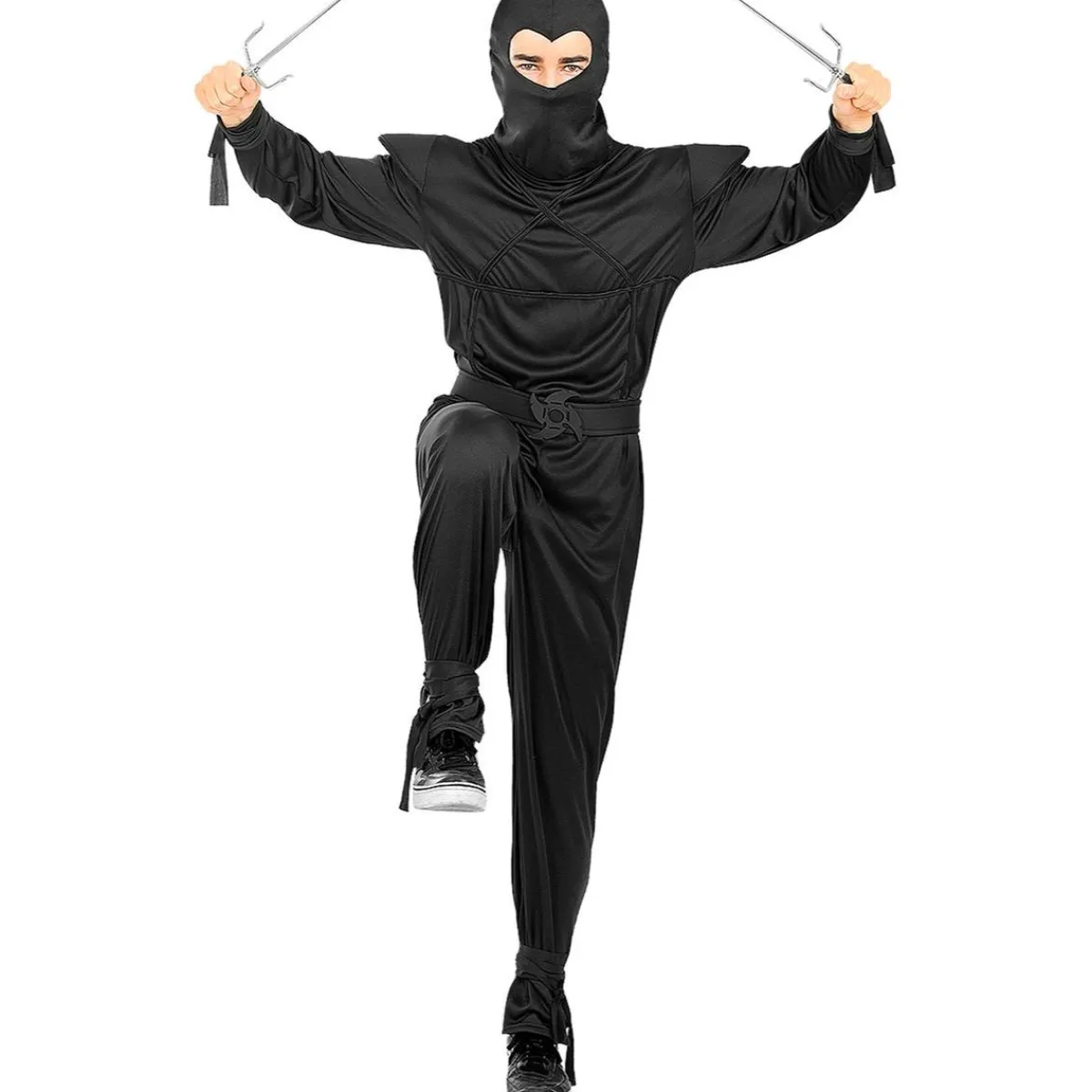 Discount Disfraz de Ninja negro para adulto L-XL Disfraces|Halloween