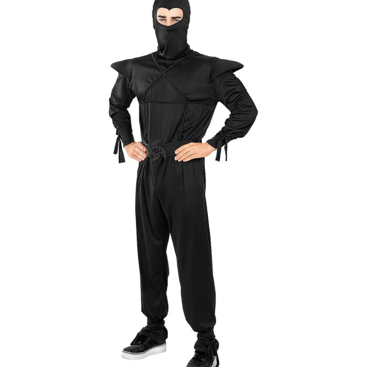 Discount Disfraz de Ninja negro para adulto L-XL Disfraces|Halloween