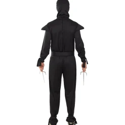 Discount Disfraz de Ninja negro para adulto L-XL Disfraces|Halloween