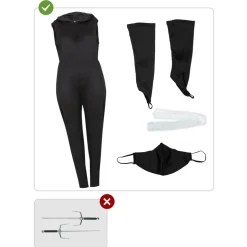 Best Disfraz de Ninja para mujer XXL Disfraces|Halloween