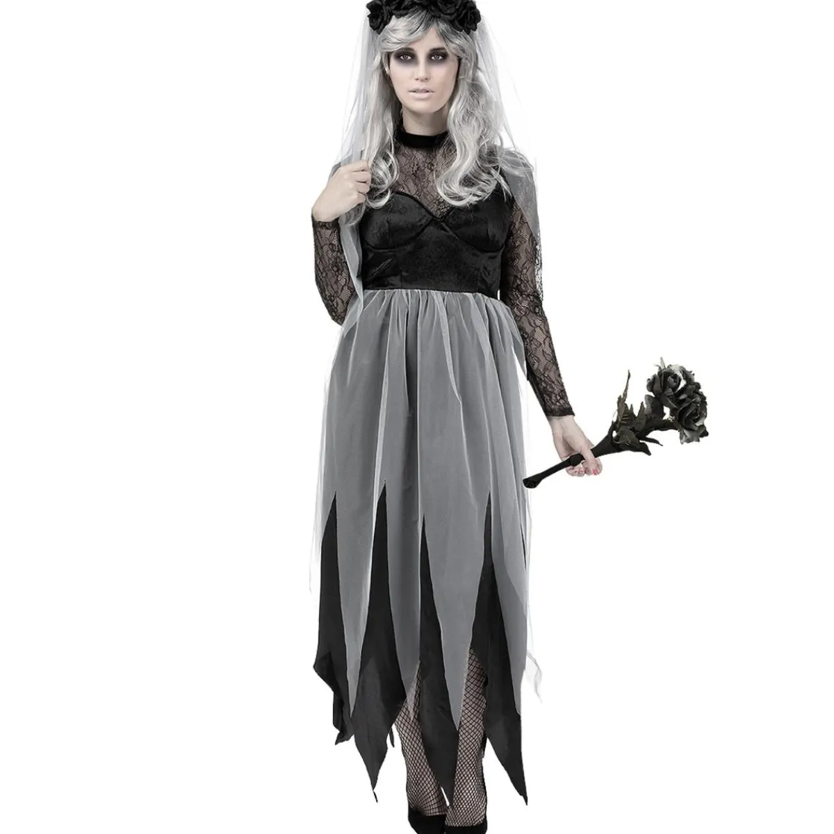 Outlet Disfraz de novia fantasma mujer XL Halloween
