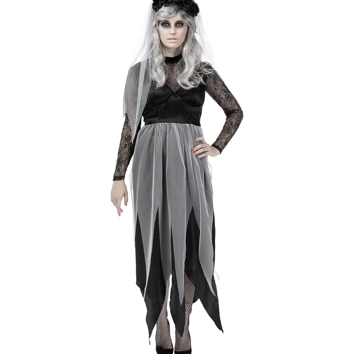 Outlet Disfraz de novia fantasma mujer XL Halloween