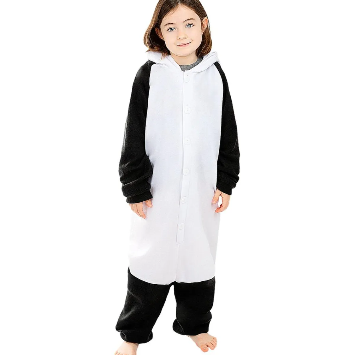 Online Disfraz de oso panda onesie para niños 10-12 años Halloween|Disfraces
