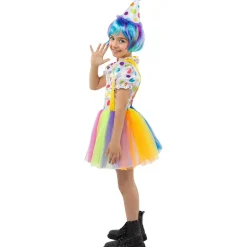 Outlet Disfraz de payasa para niña 3-4 años Disfraces|Halloween