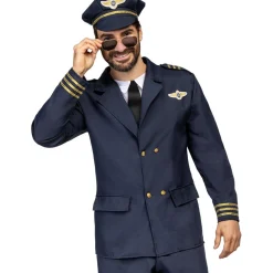 Hot Disfraz de piloto de aviones para hombre XXL Disfraces|Halloween
