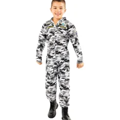 Clearance Disfraz de piloto de caza para niño 5-6 años Halloween|Disfraces