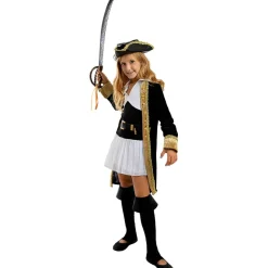 Best Disfraz de pirata deluxe para niña- Colección colonial 5-6 años Disfraces|Halloween