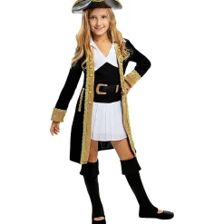 Disfraz de pirata deluxe para niña- Colección colonial 3-4 años*Funidelia New