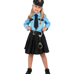Disfraz de policía azul niña 3-4 años*Funidelia New