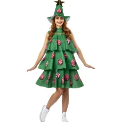 Disfraz de árbol de Navidad mujer talla única*Funidelia Outlet