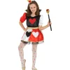 New Disfraz de Reina de corazones para niña 10-12 años Disfraces|Halloween