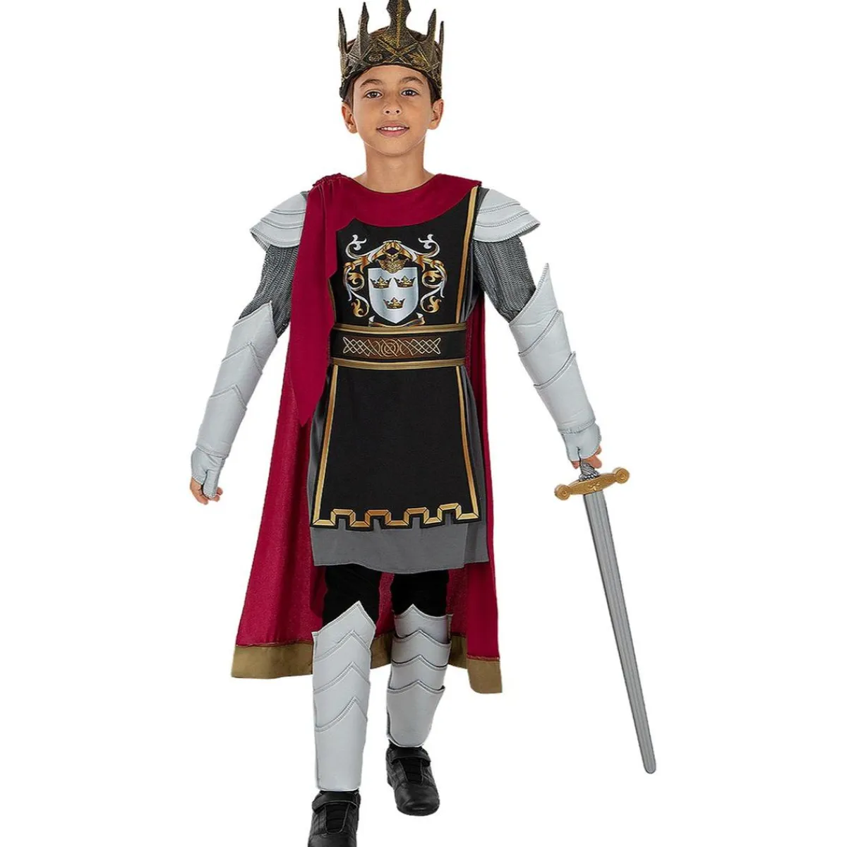 Discount Disfraz de rey Arturo Deluxe para niño 3-4 años Disfraces|Halloween
