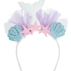 Disfraz de sirena con falda brillante y tiara ㅤ*TOYS 