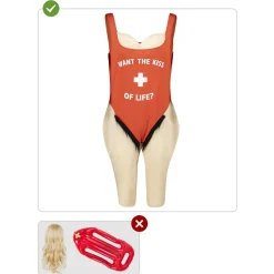 Disfraz de socorrista para hombre M-L*Funidelia Online