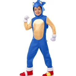 Hot Disfraz de Sonic Deluxe para niños 5-6 años Halloween|Disfraces