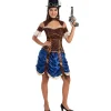Discount Disfraz de Steampunk corto para mujer S Halloween|Disfraces