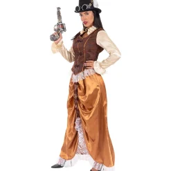 Best Disfraz de Steampunk largo para mujer XXL Disfraces|Halloween
