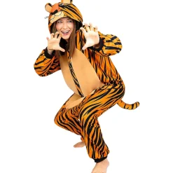 Clearance Disfraz de tigre onesie para adulto L-XL Halloween|Disfraces