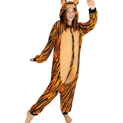 Clearance Disfraz de tigre onesie para adulto L-XL Halloween|Disfraces
