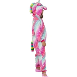 Online Disfraz de unicornio multicolor onesie para niños 10-12 años Halloween|Disfraces