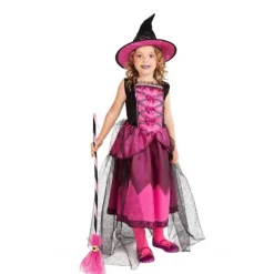 Disfraz infantil - Bruja chic rosa 5-7 años Disfraces|Halloween