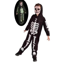 Clearance Disfraz Infantil - Esqueleto Brilla en la Oscuridad 5-7 años Disfraces|Halloween