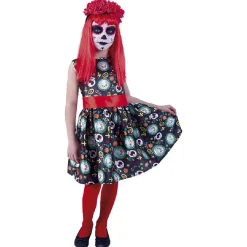 Disfraz infantil - Guadalupe Día de los muertos 5-6 años Disfraces|Halloween