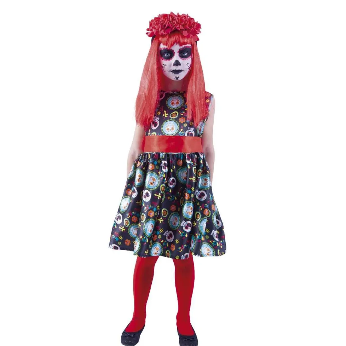 Disfraz infantil - Guadalupe Día de los muertos 5-6 años Disfraces|Halloween