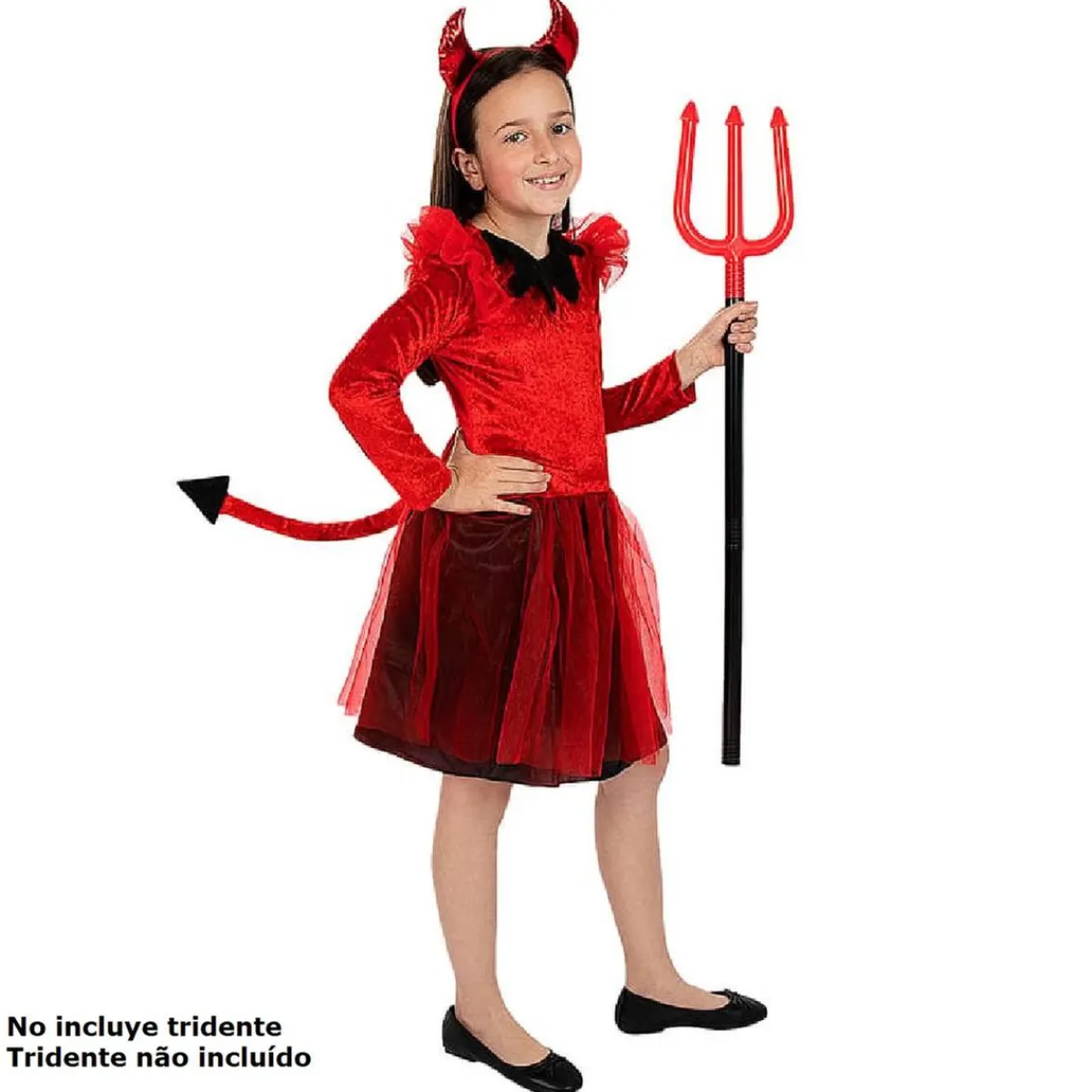 Discount Disfraz infantil de Diablesa (7-9 años) Disfraces|Halloween