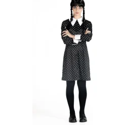 Online Disfraz Miércoles Addams vestido con peluca talla M Disfraces|Halloween