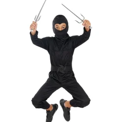 Best Disfraz Ninja negro para niño 7-9 años Halloween|Disfraces