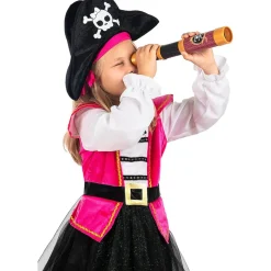 Disfraz pirata rosa para niña 3-4 años*Funidelia New