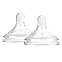 New - 2 Tetinas Boca Ancha - Nivel 1 Biberones Y Chupetes·Tetinas