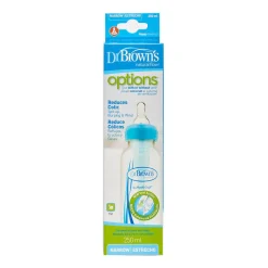 Dr. Brown's - Biberón Options Estándar 250 ml Azul*DR BROWN´S Hot