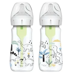 Sale - Pack 2 Biberones Options+ Boca Ancha 270ml - Dinosaurios Biberones Y Chupetes·Biberones